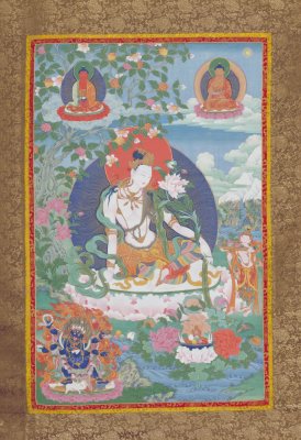 图片[1]-The origin of the Dalai Lama — the silent Guanyin Thangka-China Archive